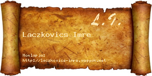 Laczkovics Imre névjegykártya