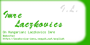 imre laczkovics business card